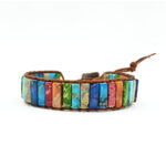 Pozitivna zapestnica iz mavričnih kamnov