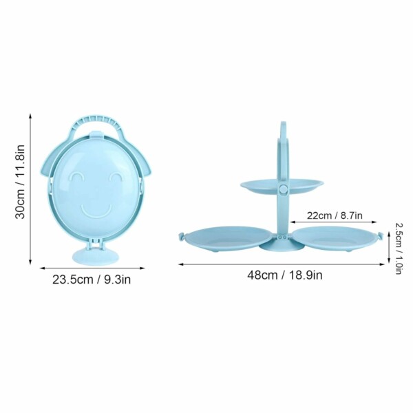 TRIOTRAY™ 3-DELNI ZLOŽLJIV SERVIRNI PLADENJ - slika 7
