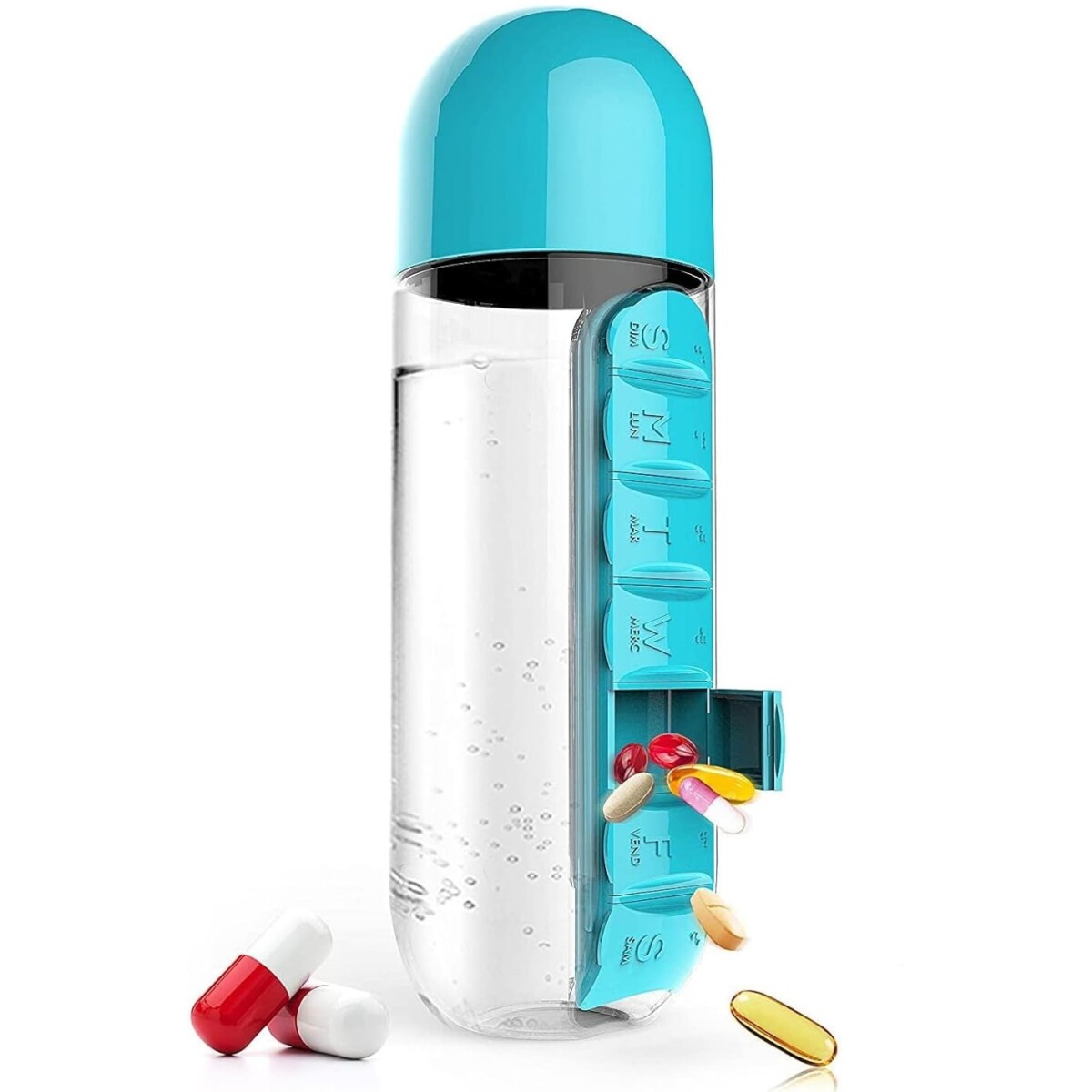 PILLFLASK -  600ML FLAŠKA S SHRANJEVALNIKOM ZA ZDRAVILA