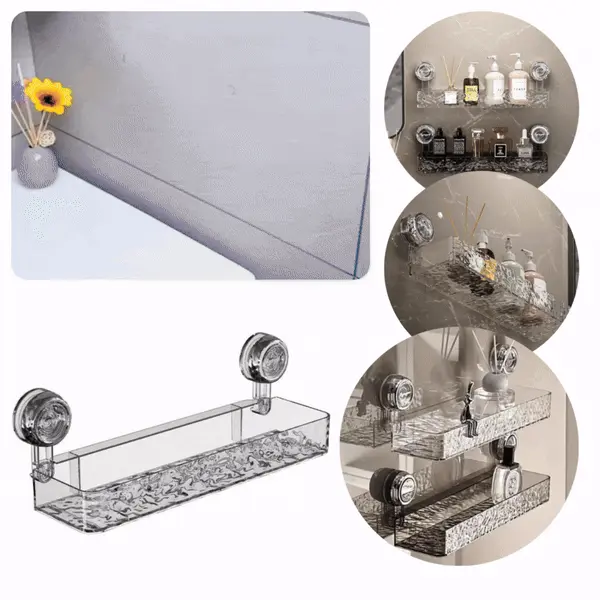 Prozoren košarica z vakuumskim priseskom LotionRack™