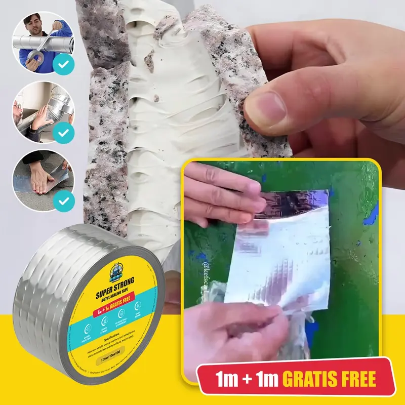 RHINOFIX – Super odporen butilni tesnilni trak (1m + 1m GRATIS)